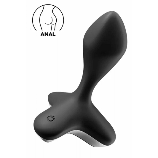 Vibromasseur-anal-unisex-usb-noir-double-moteur-intense-vue de-biais