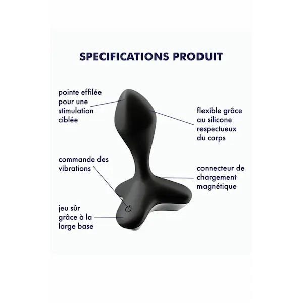 Vibromasseur anal unisex : le plaisir partagé étanche