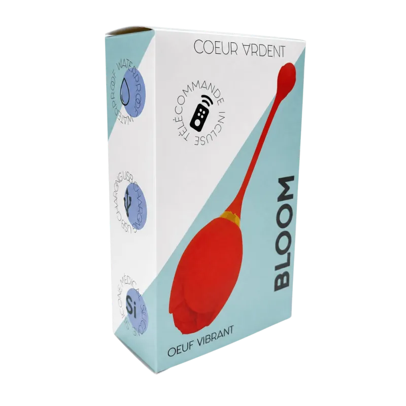 Emballage officiel oeuf Vibrant Télécommandé pour 10 modes de vibrations