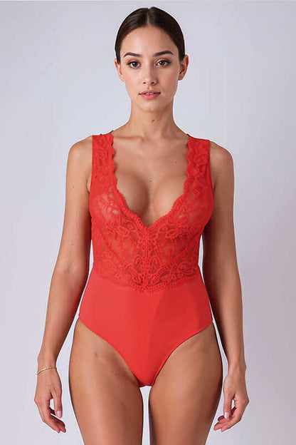 Body transparent dentelle Evalie - Passion Lingerie - Senslov