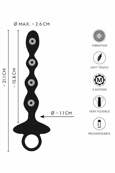 descriptif-plug-Chaine-anale-noir-à-4-boules-vibrantes