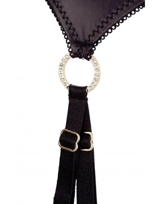 Ensemble Sexy Ouvert Noir 3 Pièces - String Ficelle - Senslov