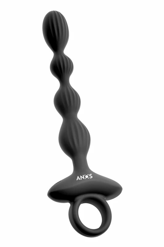 plug-Chaine-anale-noir-à-4-boules-vibrantes