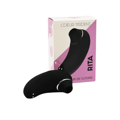 Stimulateur-Clitoridien-noir-Femme-a-onde-de-succion-avec-sa-boite