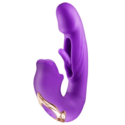Vibromasseur-rabbit-femme-3-en-1-à-triple-stimulation-Kissy-vue-du-tapotement