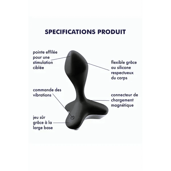 Vibromasseur-anal-unisex-USB-noir-double-moteur-intense