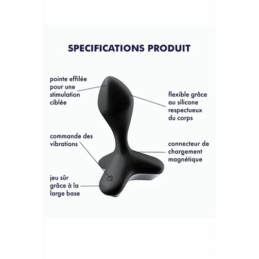 Vibromasseur-anal-unisex-USB-noir-double-moteur-intense