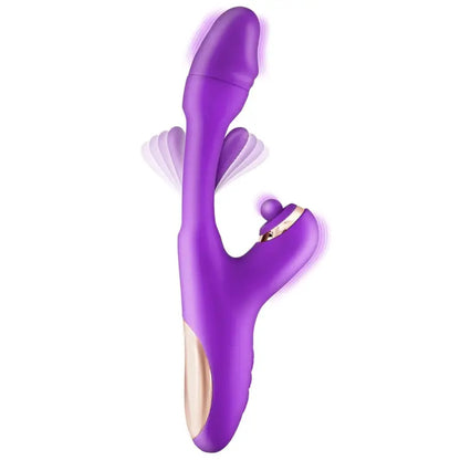 vue-de-profil-face-du-vibromasseur-rabbit-3-en-1-joyfully-montrant-la-courbure-ergonomique
