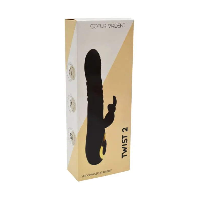 Emballage officiel vibromasseur Rabbit Va-et-vient noir double stimulation 