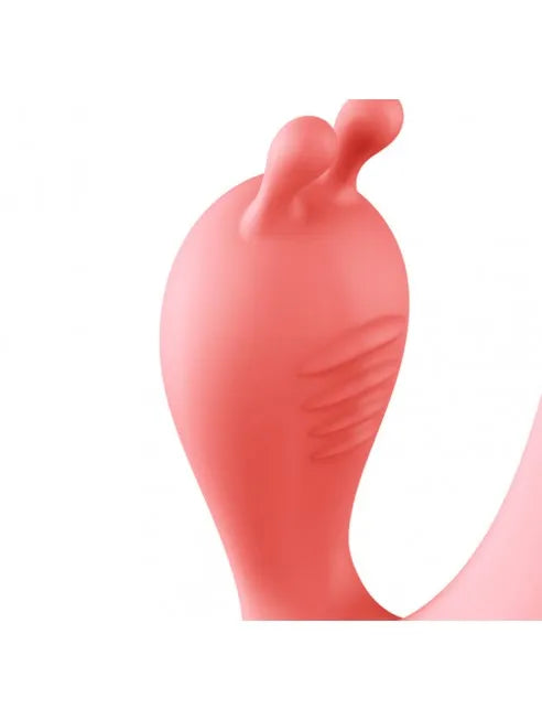 Fonction clitoris du vibromasseur rabbit vintage rose en silicone médical Dreamy Toys