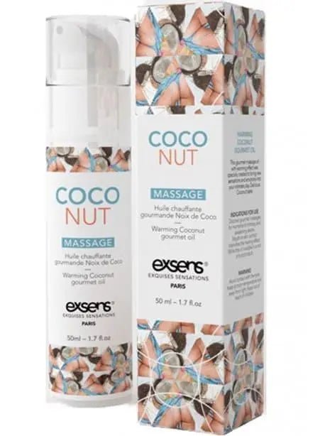 Huile massage chauffante comestible Noix de coco - Senslov