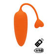 Œuf vibrant carotte avec télécommande en silicone médical