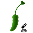 Œuf vibrant Pimento USB télécommande en silicone médical