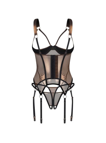 Ensemble Lingerie Sexy Corset et String Ouverts - Senslov