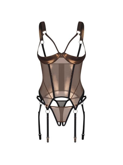 Ensemble Lingerie Sexy Corset et String Ouverts - Senslov