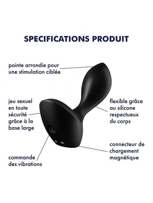 specifications-plug-anal-vibrant-noir-USB-Ultras-Vibrations-profondes