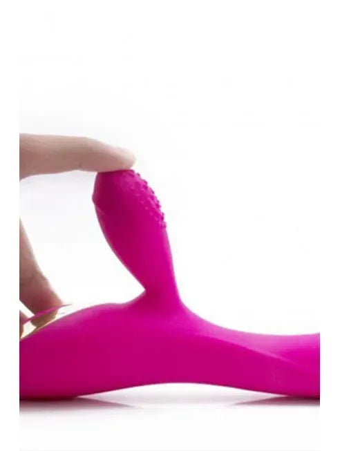 Vibromasseur rabbit ergot flexible avec picots stimulants pour le clitoris