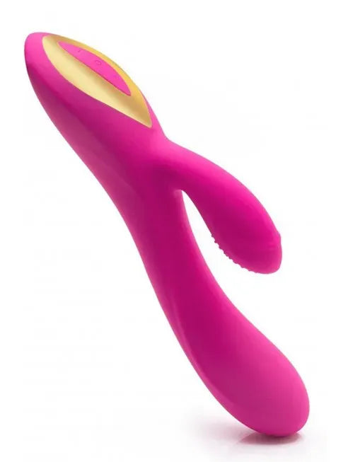Vibromasseur rabbit ergot rose en silicone médical Plaisir Émoi