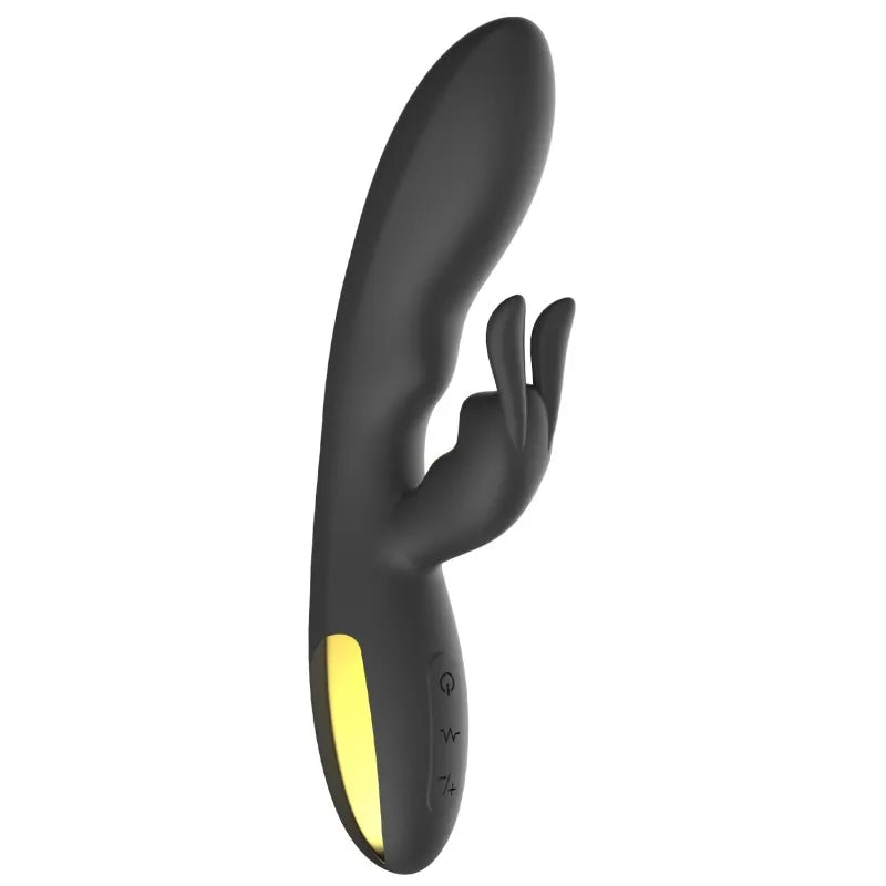 Vibromasseur rabbit noir étanche waterproof utilisable sous la douche