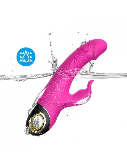 Vibromasseur rabbit puissant étanche IPX7 utilisable dans le bain