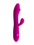 Vibromasseur rabbit rose fushia USB avec gland stimulant