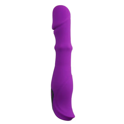 Vibromasseur rotation glissement tête nervurée point G